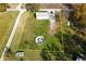Aerial view showing a house on a large lot with a above ground pool at 11815 Nelson Rd, Martinsville, IN 46151