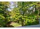View from deck showcasing lush greenery and a tranquil pond at 6438 Pin Oak Dr, McCordsville, IN 46055