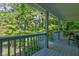 Peaceful deck overlooking a wooded area, perfect for relaxing at 6438 Pin Oak Dr, McCordsville, IN 46055