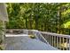 Deck with wooded views and outdoor seating area at 6438 Pin Oak Dr, McCordsville, IN 46055