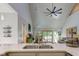 Kitchen with a large sink, quartz countertops and stainless steel appliances at 6438 Pin Oak Dr, McCordsville, IN 46055