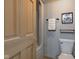 Simple bathroom with a toilet, shower/tub combo and neutral colors at 6438 Pin Oak Dr, McCordsville, IN 46055