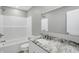 Bathroom with granite countertop and bathtub at 7234 N Christopher Ln, Fairland, IN 46126