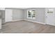 Open dining area with hardwood floors and view at 7234 N Christopher Ln, Fairland, IN 46126