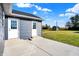 Large backyard with patio, shed, and plenty of space for outdoor activities at 7234 N Christopher Ln, Fairland, IN 46126