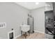 Laundry room with utility sink and HVAC system at 7234 N Christopher Ln, Fairland, IN 46126
