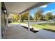 Covered front porch offering a view of the yard at 7234 N Christopher Ln, Fairland, IN 46126