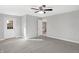 Bedroom with carpet flooring and access to another room at 7234 N Christopher Ln, Fairland, IN 46126