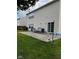 Spacious backyard with a large patio at 1449 Danielle Dr, Indianapolis, IN 46231
