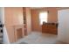 Bedroom with built-in shelving and a fireplace at 7716-7718 Michigan Rd, Indianapolis, IN 46268
