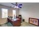 Home office with large desk and comfortable chair at 1957 Cherry Tree Rd, Avon, IN 46123