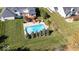 Aerial view of house with pool and large backyard at 1957 Cherry Tree Rd, Avon, IN 46123