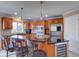 Modern kitchen with stainless steel appliances and island at 1957 Cherry Tree Rd, Avon, IN 46123