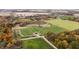 Aerial view of farm with fields and roads visible at 345 S 775 E, Zionsville, IN 46077
