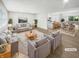 Virtually staged living room and open concept kitchen at 926 Stockton St, Indianapolis, IN 46260