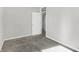 Simple bedroom with carpet floors and neutral walls at 1007 Broadway St, Indianapolis, IN 46202