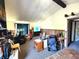 Spacious living room featuring a large TV and ample space for furniture at 290 W Washington St, Martinsville, IN 46151