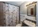Stylish bathroom with updated vanity and shower at 7060 S Meridian St, Indianapolis, IN 46217