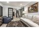 Spacious sitting area with a view of the staircase and light flooring at 456 Monon Way Dr, Carmel, IN 46032