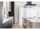 Modern kitchen with white countertops and a large island at 456 Monon Way Dr, Carmel, IN 46032