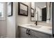 Stylish bathroom vanity with a white countertop and gray cabinets at 456 Monon Way Dr, Carmel, IN 46032