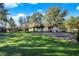 Large backyard with a shed and expansive lawn at 8494 W 1000 S, Fortville, IN 46040