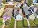 Aerial view showcasing home's location in a neighborhood at 1120 Lexington Ave, Indianapolis, IN 46203