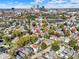 Wide aerial view of the home and city skyline at 1120 Lexington Ave, Indianapolis, IN 46203