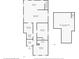 First floor layout features 2 bedrooms, 1 bath, kitchen, and living room at 1120 Lexington Ave, Indianapolis, IN 46203