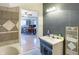 Bathroom with a view of the kitchen and a vanity at 1120 Lexington Ave, Indianapolis, IN 46203