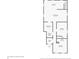 First floor layout with 2 bedrooms, 1 bath, kitchen, living room at 1120 Lexington Ave, Indianapolis, IN 46203
