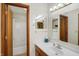 Bathroom with vanity, single sink, and a bathtub shower at 4239 Larkspur Trce, Indianapolis, IN 46237