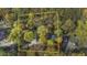 Aerial view of house and surrounding property in autumn at 9562 N Gasburg Rd, Mooresville, IN 46158