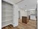Spacious kitchen featuring an island and ample storage at 9562 N Gasburg Rd, Mooresville, IN 46158