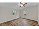 Bedroom with two windows and ceiling fan at 9562 N Gasburg Rd, Mooresville, IN 46158