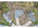 Aerial view of three houses in a neighborhood at 5346 Shefford Ct, Indianapolis, IN 46254