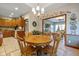 Kitchen features wood cabinets, and a breakfast nook area at 1079 Old Eagle Way, Greenwood, IN 46143