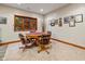Basement game room with an octagonal table and four chairs at 1079 Old Eagle Way, Greenwood, IN 46143