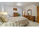 Cozy basement bedroom with ample storage and ensuite bathroom at 1079 Old Eagle Way, Greenwood, IN 46143