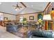 Spacious living room with vaulted ceiling and fireplace at 1079 Old Eagle Way, Greenwood, IN 46143