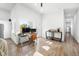 Bright home office featuring a workspace with dual monitors and natural light at 318 N Tacoma Ave, Indianapolis, IN 46201