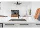 Kitchen sink with modern faucet and quartz countertop at 318 N Tacoma Ave, Indianapolis, IN 46201