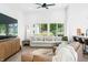 Bright living room with large windows and comfortable seating at 318 N Tacoma Ave, Indianapolis, IN 46201