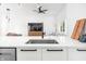 Modern kitchen sink with quartz countertops and sleek black hardware at 318 N Tacoma Ave, Indianapolis, IN 46201