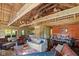 Open concept living area with high ceilings and a lofted area at 3708 State Ferry Rd, Solsberry, IN 47459