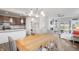 Open concept dining area, kitchen, and living room at 802 Weldon Way, Westfield, IN 46074