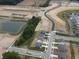 Aerial view of new homes and roads in a residential development at 6105 Card Blvd, Indianapolis, IN 46221