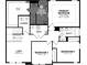 Upper floor plan with primary bedroom and two additional bedrooms at 7338 Deerberg Dr, Indianapolis, IN 46259