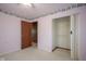 Bedroom with light pink walls and double closet at 216 E Elm St, Jamestown, IN 46147