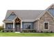 Close-up view of home's front entrance at 4407 W Wandalee Ct, New Palestine, IN 46163